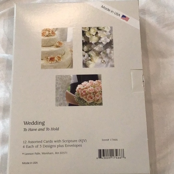 NWT Lawson Falle Assorted Wedding Cards With Scripture Set of 12 Cards - Picture 3 of 3